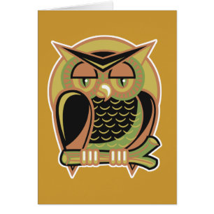 retro owl design