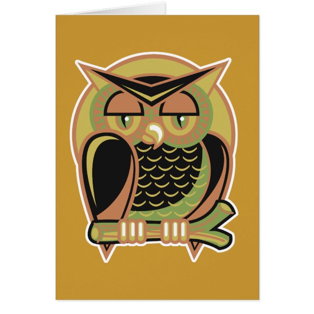 retro owl design (Front)