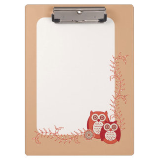 Retro Owls Clipboard
