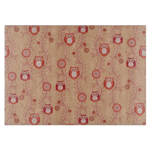 Retro Owls Cutting Board