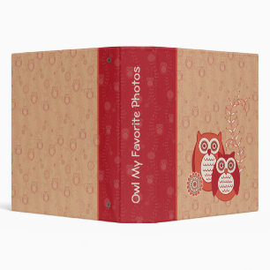 Retro Owls Photo Binder