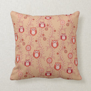 Retro Owls Pillow