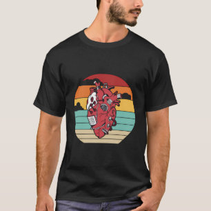 Retro Pacemakers Catheter Transplant Open Heart Su T-Shirt