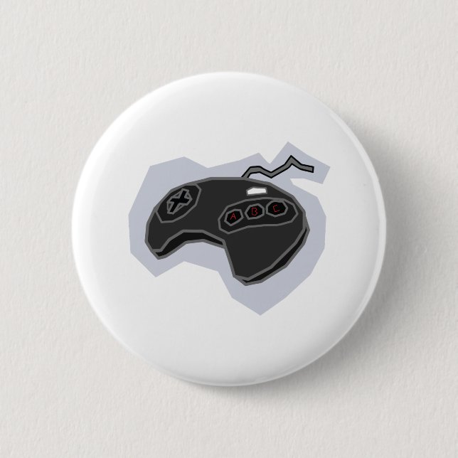 Retro Pad 2 - Video Games Gamer Gaming Snes Inch Round Button (Front)