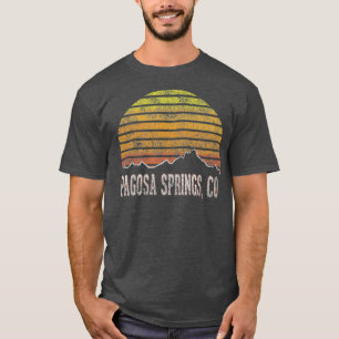 Retro Pagosa Springs Colorado Mountain Sunset T-Shirt