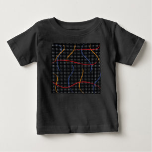 Retro Paint Splatter and Dots Baby T-Shirt