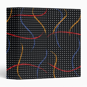 Retro Paint Splatter and Dots Binder