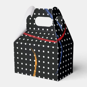 Retro Paint Splatter and Dots Favor Box