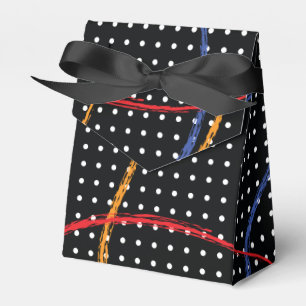 Retro Paint Splatter and Dots Favor Box