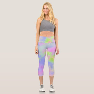 Retro Paint Splatter  Capri Leggings