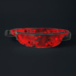 Retro Paint Splatter Effect Red & Black  Fanny Pack<br><div class="desc">Bright and vibrant paint splatter pattern, the dazzling design is a mix of red & black splatters. This abstract and messy design would be the prefect gift for an artist, for a weekend breakaway, summer vacation, for shopping trips, or a hike to a country side pub. you can use this...</div>