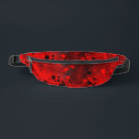 Retro Paint Splatter Effect Red & Black Fanny Pack<br><div class="desc">Bright and vibrant paint splatter pattern, the dazzling design is a mix of red & black splatters. This abstract and messy design would be the prefect gift for an artist, for a weekend breakaway, summer vacation, for shopping trips, or a hike to a country side pub. you can use this...</div>