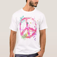 RETRO PAINT SPLATTER PEACE SIGN