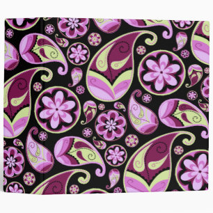 Retro Paisley Binder