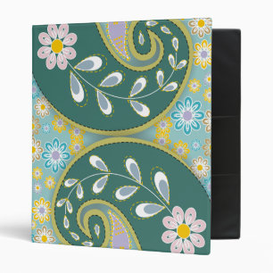 Retro Paisley Binder