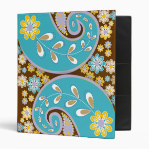 Retro Paisley Binder