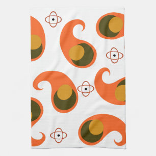 Retro Paisley Kitchen Towel