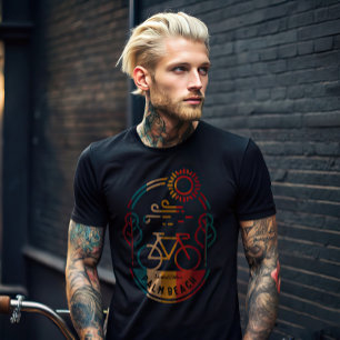 Retro Palm Beach Bike Trail. T-Shirt