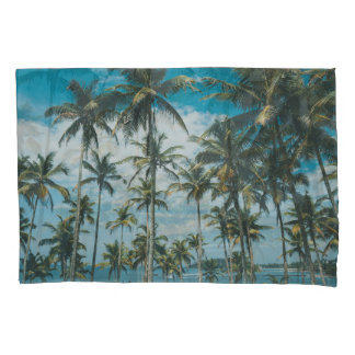 Retro Palm Ocean Silhouette Pillowcase