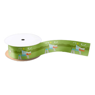 Retro Palm Springs House Satin Ribbon