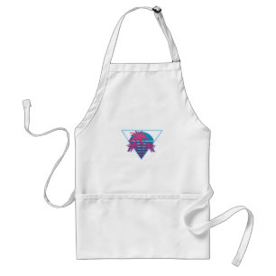 Retro Palm Trees Logo Standard Apron