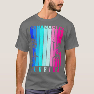 Retro Panama City Florida Beach Summer Tropical So T-Shirt