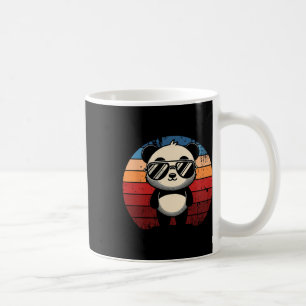 Retro Panda In Sungles Bbq Pool Party Funny Panda Coffee Mug