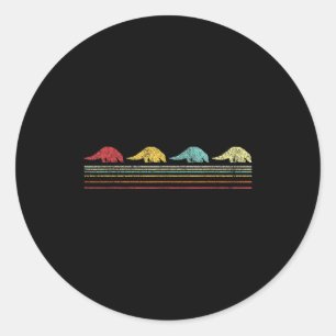 Retro Pangolin Lover Funny Pangolin Vintage  Classic Round Sticker