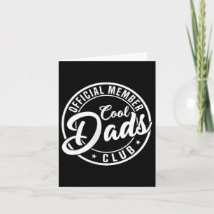 Retro Papa Fathers Day Mens Official Member Cool D Card