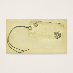 Retro Paper Price Tag Business Card