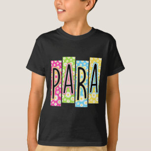 Retro Para Professional Back To School Colourful G T-Shirt