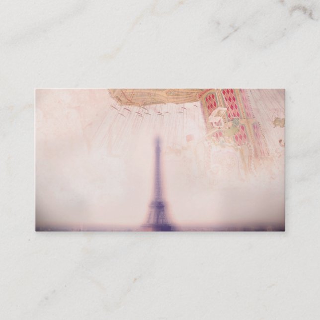 Retro Paris Business Card (Front)