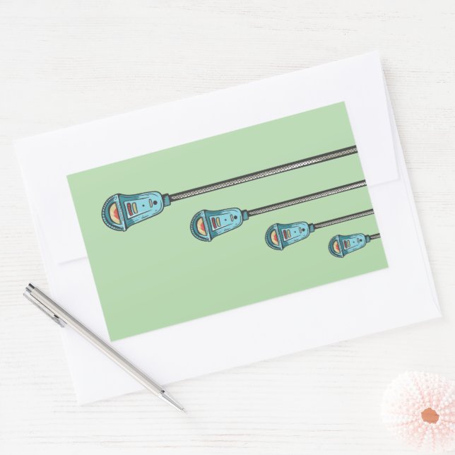 Retro parking meter sticker (Envelope)