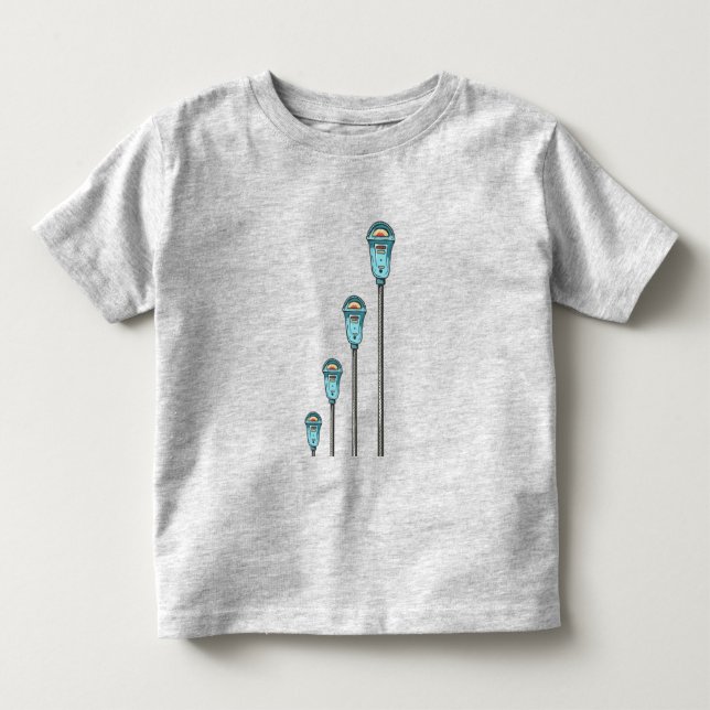 Retro parking meter toddler t-shirt (Front)