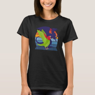 Retro Parrot I Dragon I Screaming Red masked Conur T-Shirt