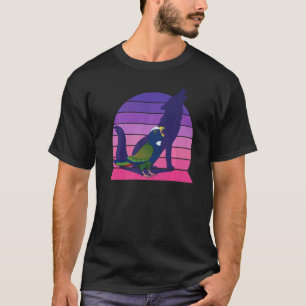 Retro Parrot I Howling Wolf I Screaming White capp T-Shirt