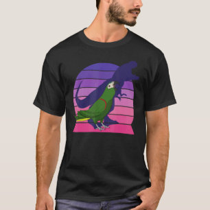 Retro Parrot I Tyrannosaurus Rex I Hahn's Macaw T-Shirt