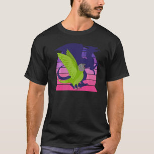 Retro Parrot I Winged Dragon I Screaming Dusky hea T-Shirt