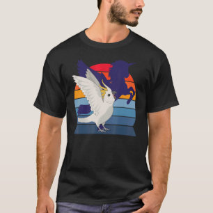 Retro Parrot I Winged Unicorn I Screaming Cockatoo T-Shirt