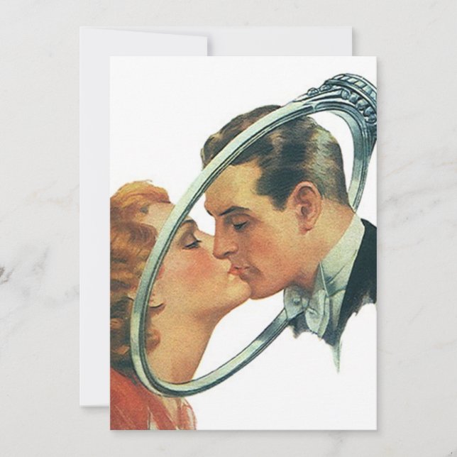 Rétro partie vide vintage de faire-part de (Devant)