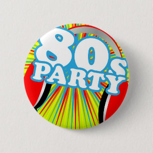 Retro Party 2 Inch Round Button