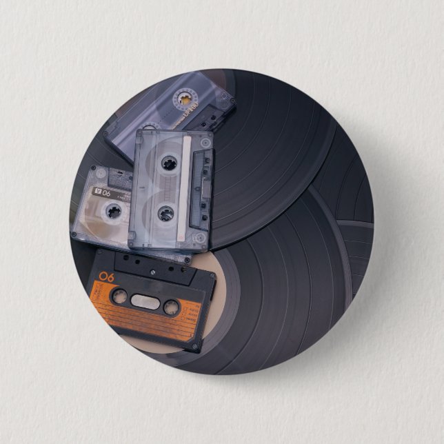 Retro Party 2 Inch Round Button (Front)