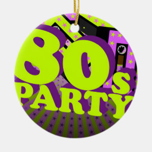 Retro Party Ceramic Ornament
