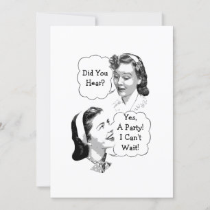 Retro Party Invitation