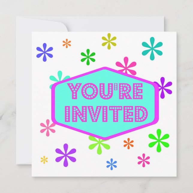 Retro Party Invitation (Front)