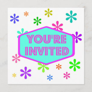 Retro Party Invitation