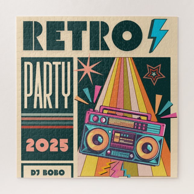 RETRO PARTY JIGSAW PUZZLE (Vertical)