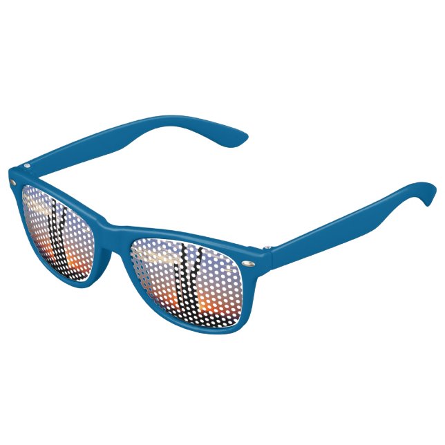 Retro Party Shades Cactus Desert  Sunglasses (Angled)