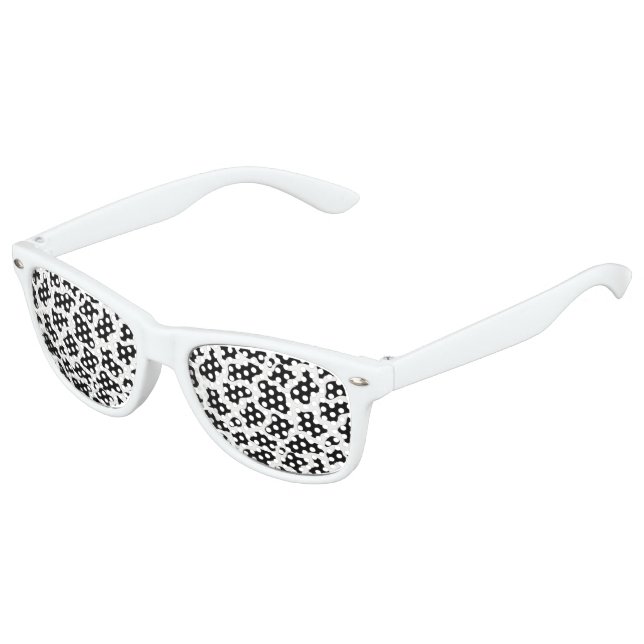 Retro Party Shades Kids Cow Sunglasses (Angled)