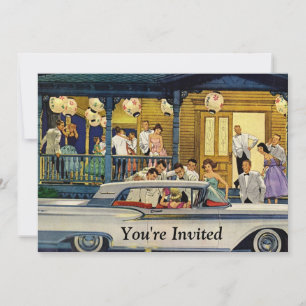 Retro Party Time Invitation